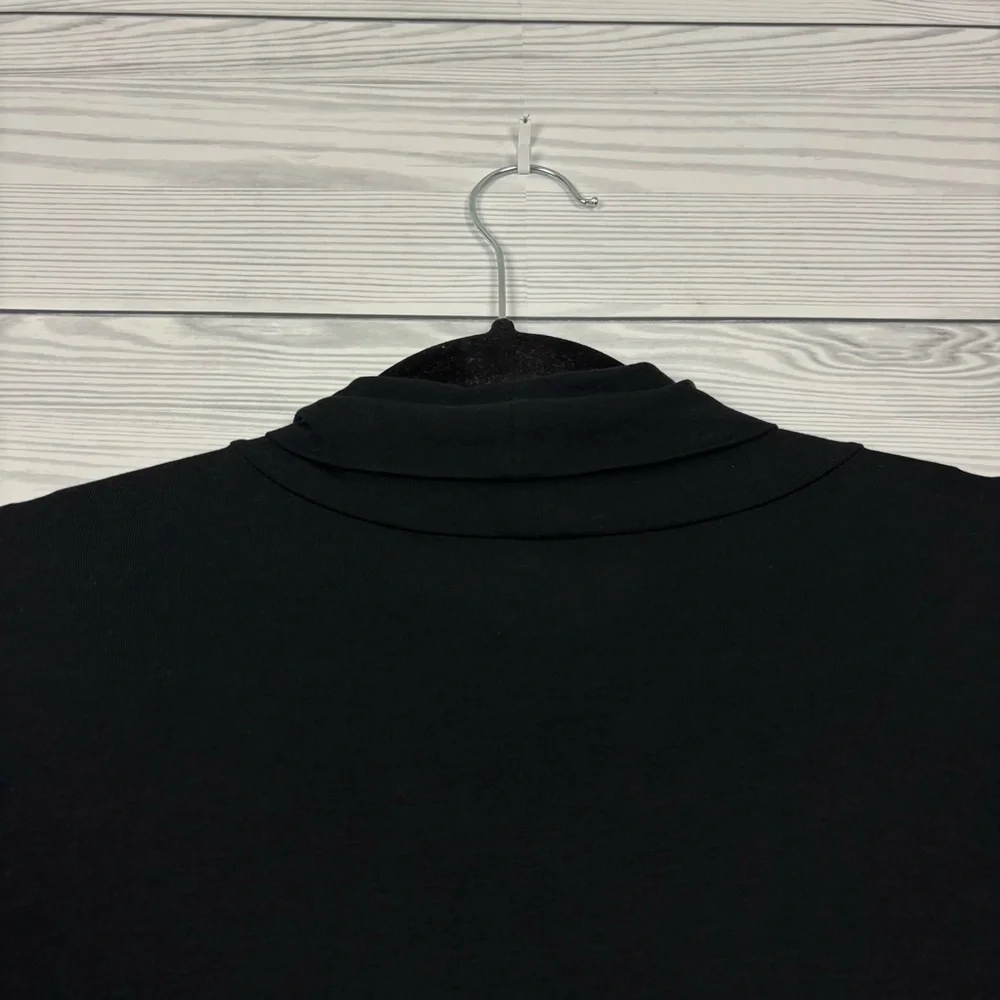 Soft Surroundings Black Jackie Knit Midi Dress Size Large Modal Blend - Picture 7 of 8